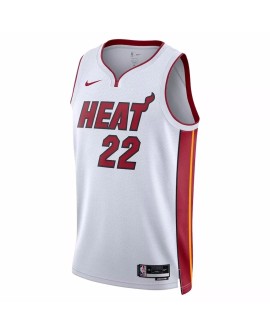 Jimmy Butler Miami Heat No. 22 Weiß 22/23 Herren Swingman Shirt mit Association Edition