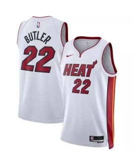 Jimmy Butler Miami Heat No. 22 Weiß 22/23 Herren Swingman Shirt mit Association Edition