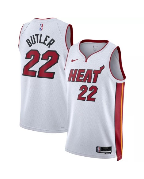 Jimmy Butler Miami Heat No. 22 Weiß 22/23 Herren Swingman Shirt mit Association Edition
