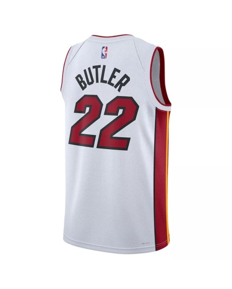 Jimmy Butler Miami Heat No. 22 Weiß 22/23 Herren Swingman Shirt mit Association Edition