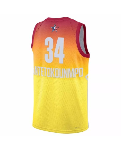 Herren Giannis Antetokounmpo Jordan Brand Orange 2023 NBA All Star Game Swingman Trikot