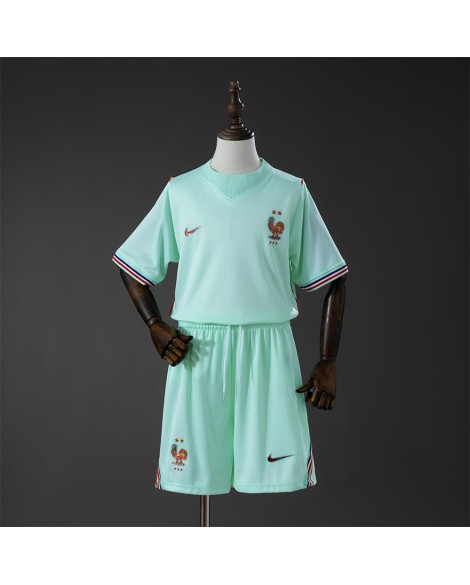 Frankreich Auswärtstrikot-Set 2026 (Kurzarmtrikot + Shorts) - Kind